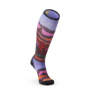 SMARTWOOL - WOMENS SKI ZERO CUSHION FLORAL FIELD PRINT