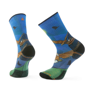 SMARTWOOL - HIKE TARGETED CUSHION EAGLE PRINT CREW SOCKS