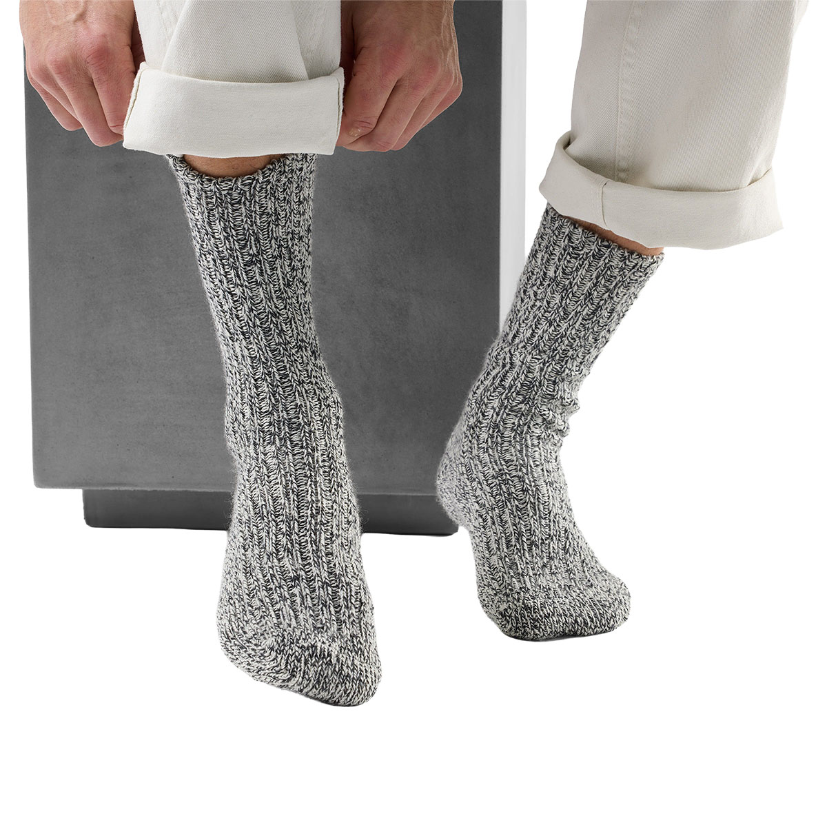 SMARTWOOL - EVERYDAY COZY HERITAGE RIB CREW SOCKS