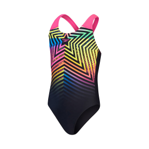 SPEEDO - GIRLS DIGITAL PLACEMENT SPLASHBACK SWIMSUIT (5-16 YEARS)