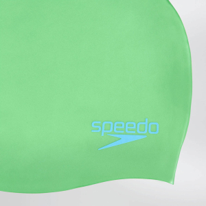 SPEEDO - PLAIN MOULDED SILICONE JUNIOR SWIM CAP