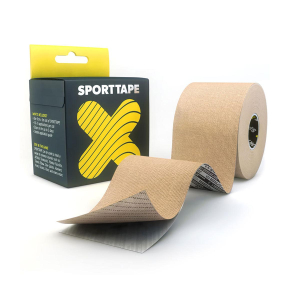 SPORTTAPE - EXTRA STICKY KINESIOLOGY TAPE - 5CMX5M BEIGE