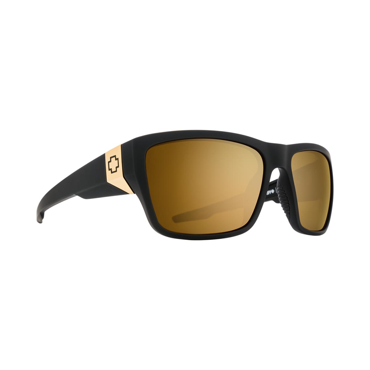 SPY - DIRTY MO 2 25 ANNIV MATTE BLACK GOLD-HD PLUS BRONZE WITH GOLD SPECTRA MIRROR