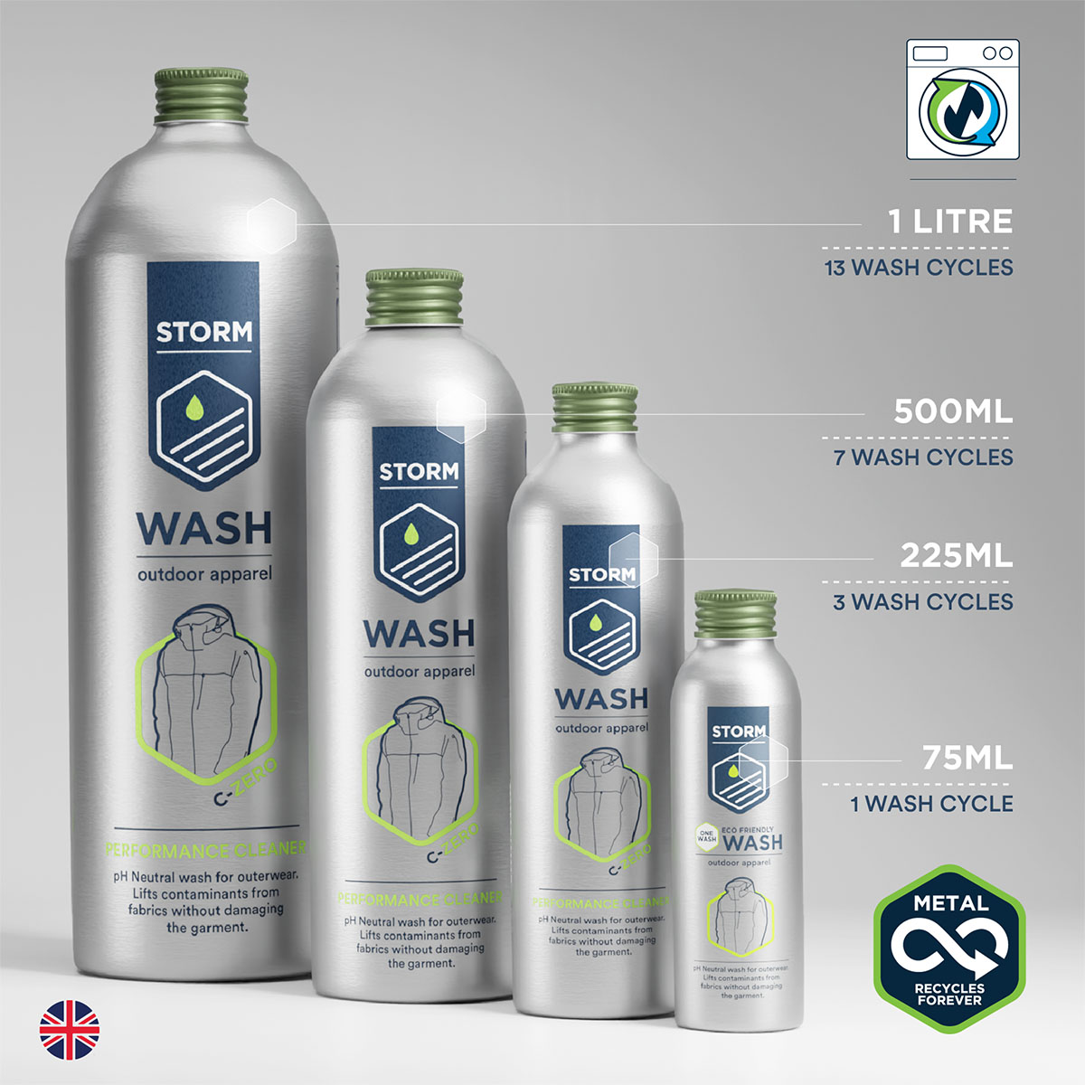 STORM - APPAREL WASH (WASH IN) 225ML STORM CARE