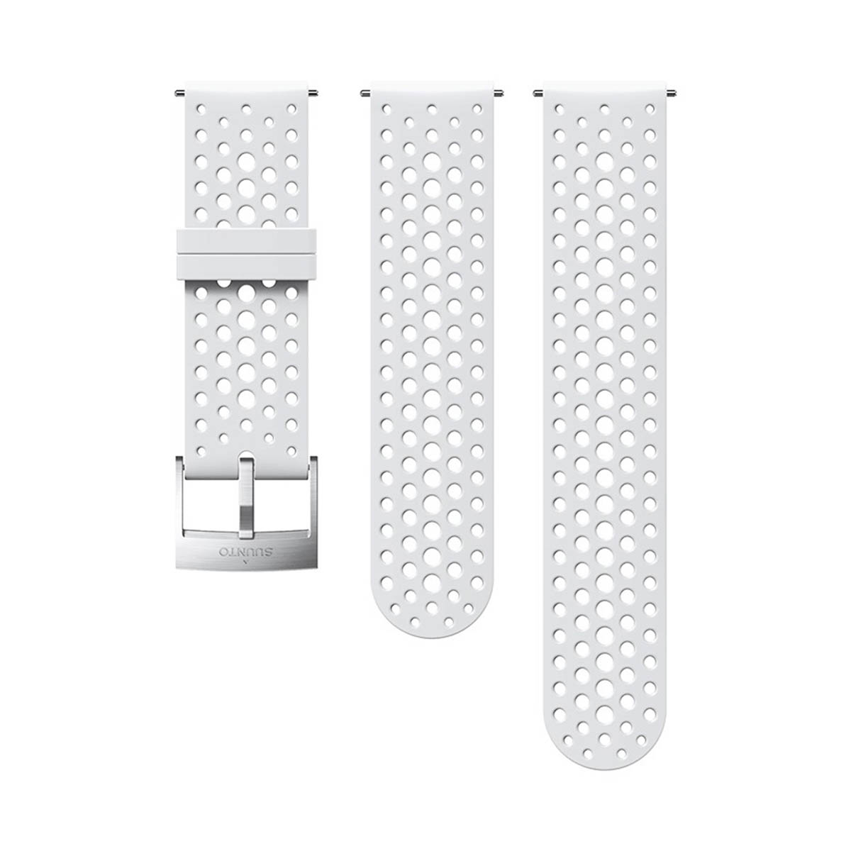 SUUNTO - 24MM ATHLETIC 1 SILICONE STRAP WHITE STEEL SIZE S & M