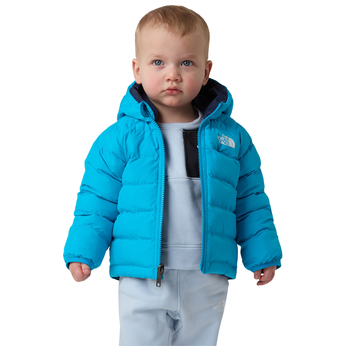 THE NORTH FACE - BABY REVERSIBLE PERRITO HOODED JACKET