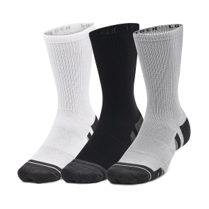 UNDER ARMOUR - PERFORMANCE TECH 3 PACK CREW SOCKS