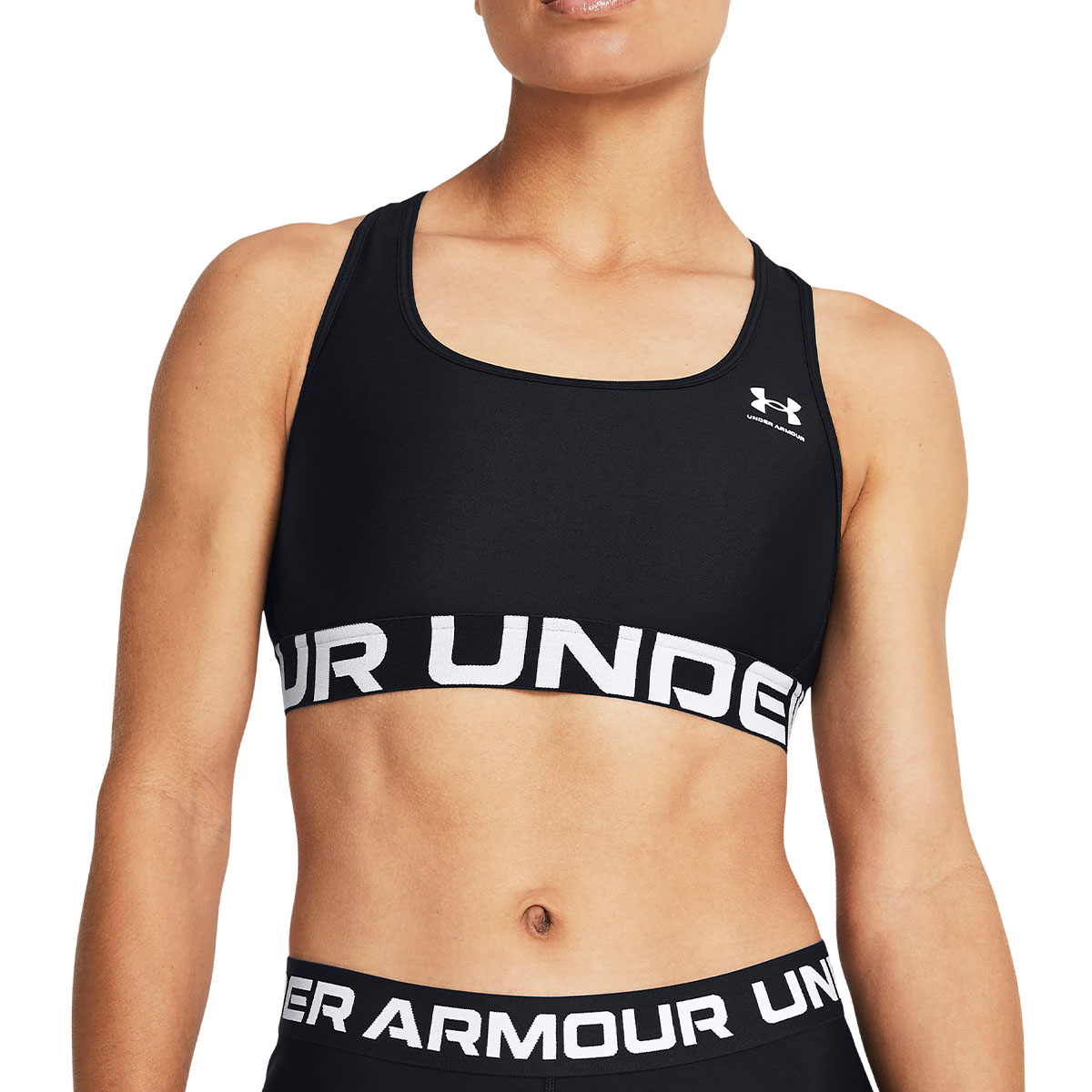UNDER ARMOUR - HEATGEAR AUTHENTICS MID BRANDED BRA