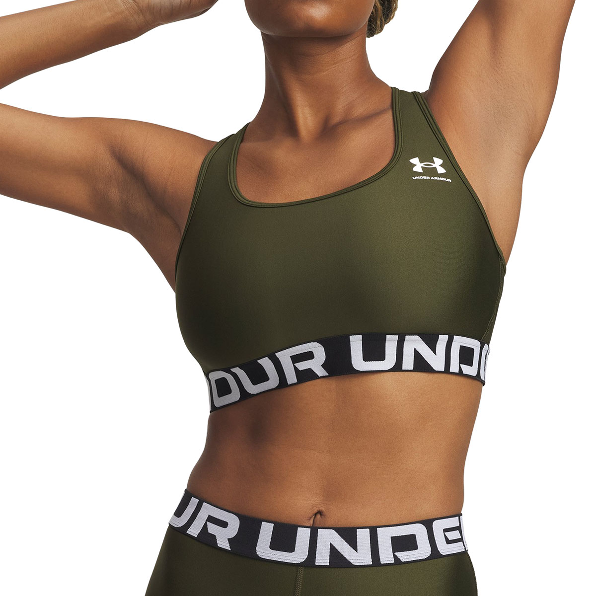 UNDER ARMOUR - HEATGEAR AUTHENTICS MID BRANDED BRA