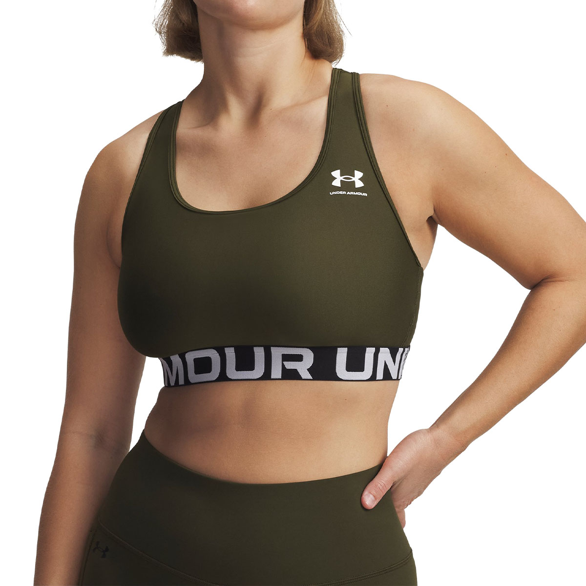 UNDER ARMOUR - HEATGEAR AUTHENTICS MID BRANDED BRA