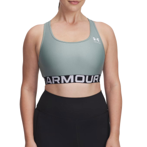 UNDER ARMOUR - HEATGEAR AUTHENTICS MID BRANDED BRA