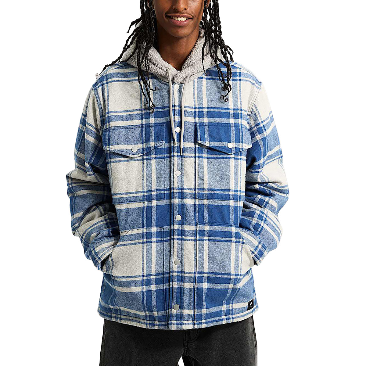 VANS - PIEDMONT HOODED PLAID SHACKET