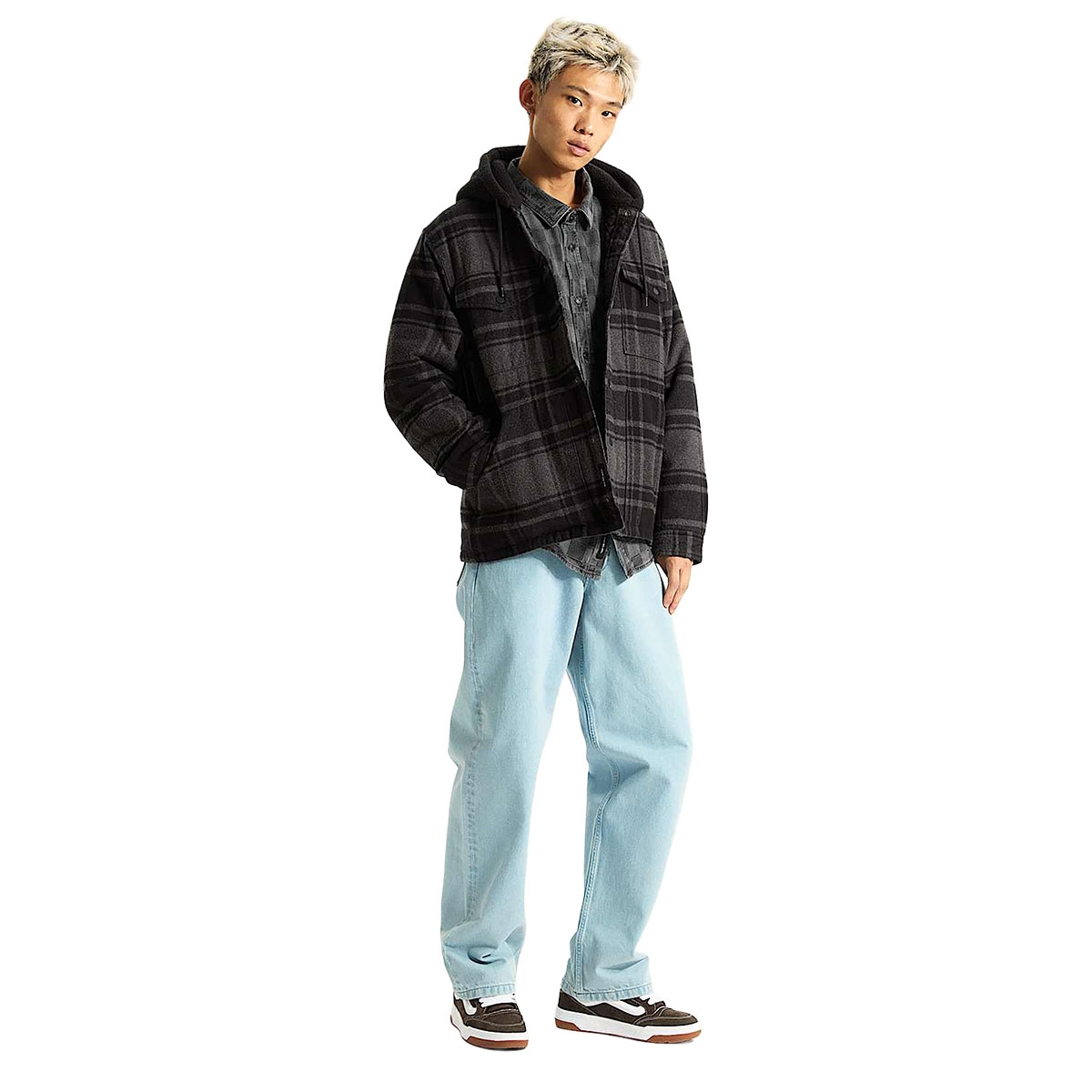 VANS - PIEDMONT HOODED PLAID SHACKET
