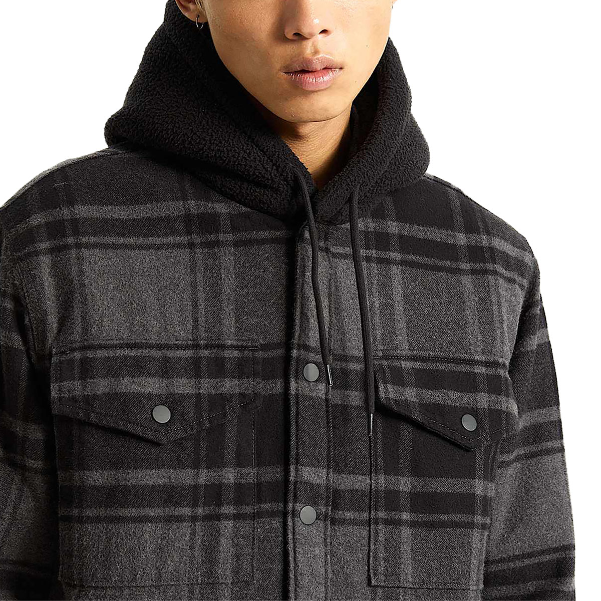 VANS - PIEDMONT HOODED PLAID SHACKET