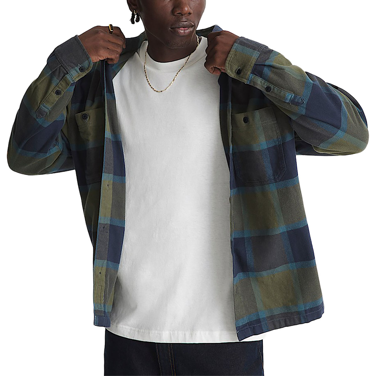 VANS - LARKSPUR PLAID FLANNEL LONGSLEEVE