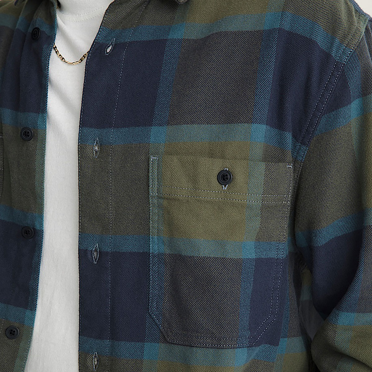 VANS - LARKSPUR PLAID FLANNEL LONGSLEEVE
