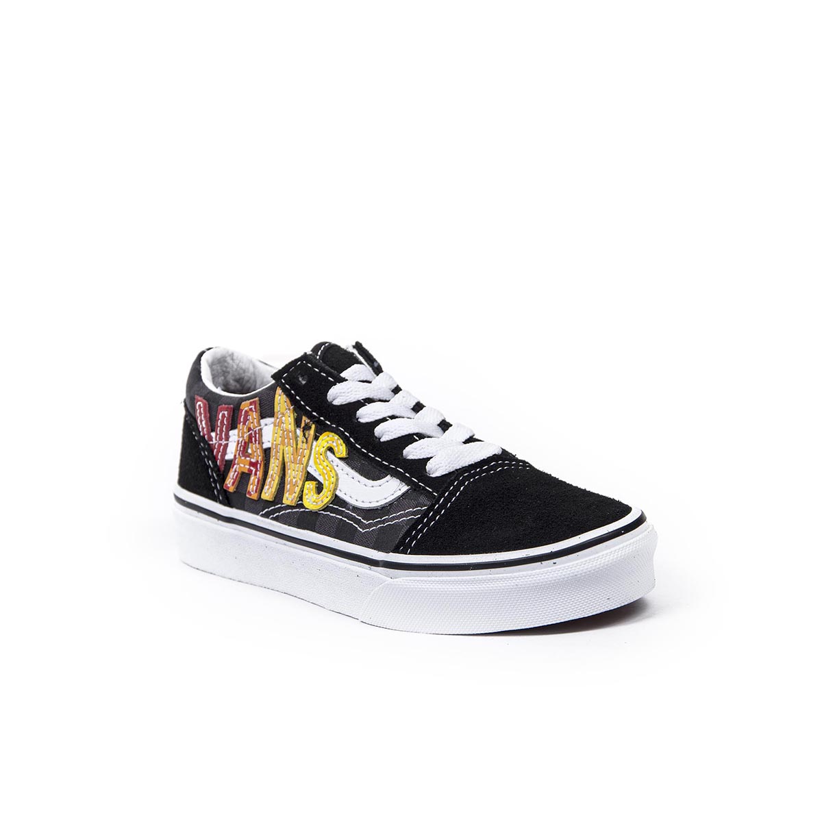 VANS - KIDS FLAME LOGO REPEAT OLD SKOOL SHOES (4-8 YEARS)