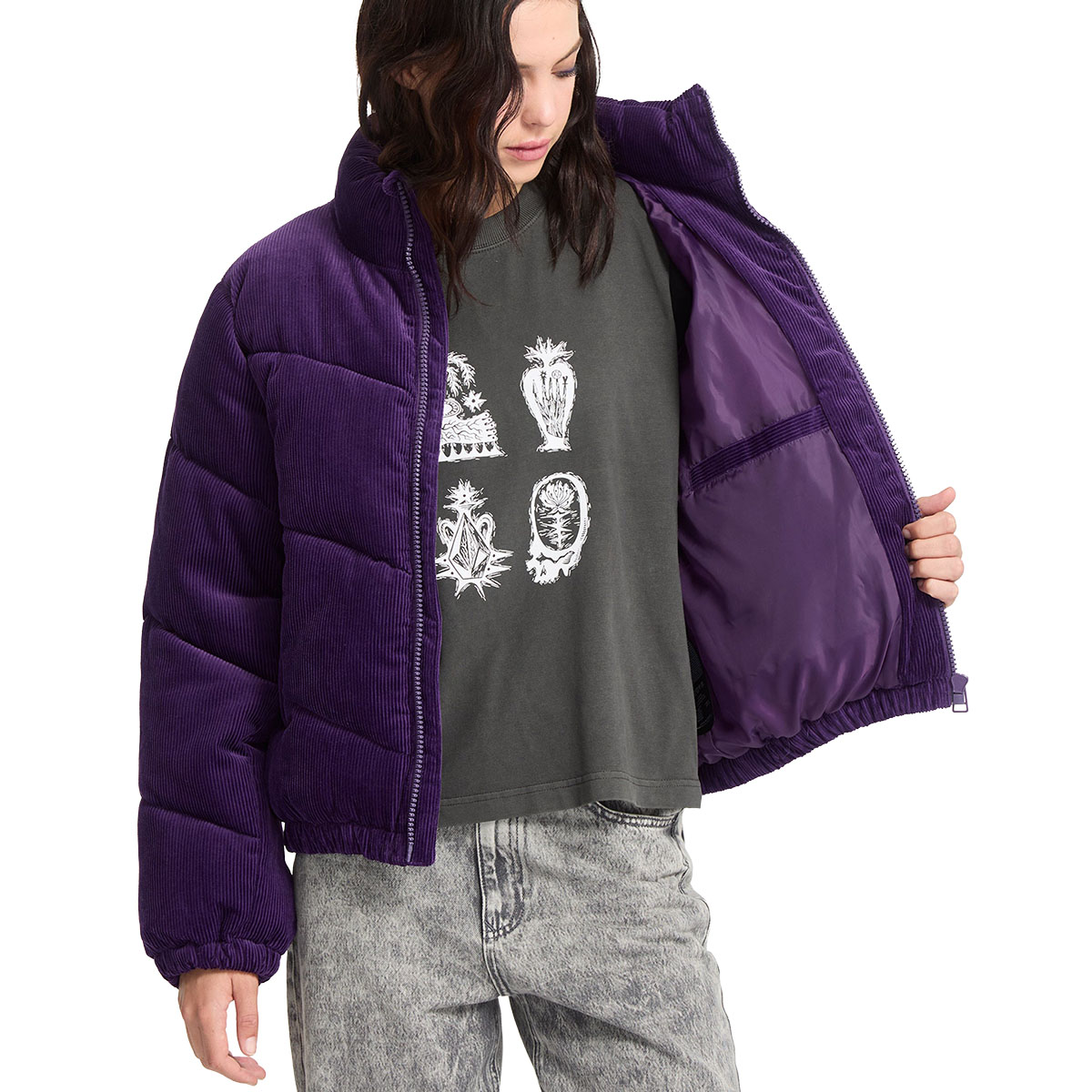 VOLCOM - CORD 'N STONE PUFF JACKET