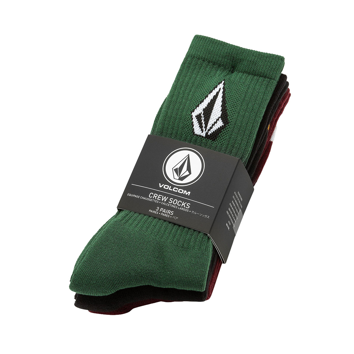 VOLCOM - FULL STONE MIX SOCK  (3 PACK)