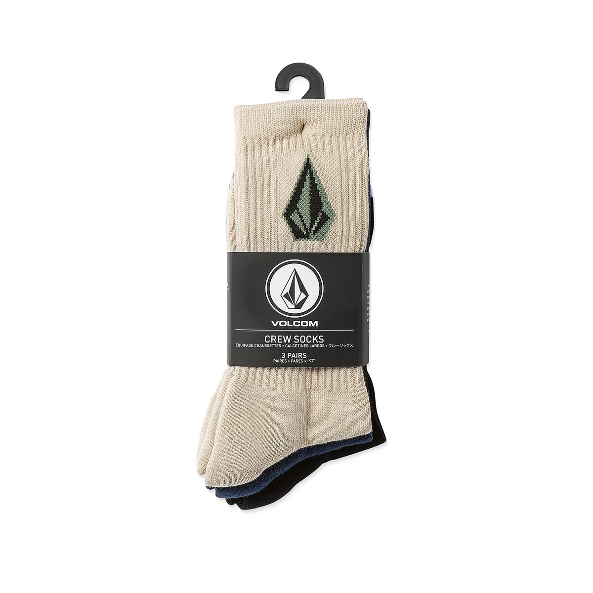 VOLCOM - FULL STONE MIX SOCKS(3 PACK)