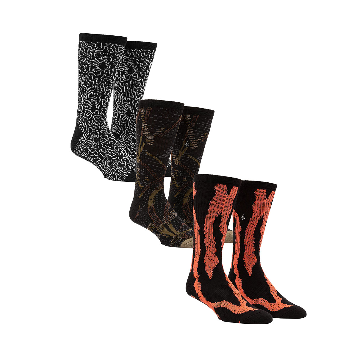 VOLCOM - STONEY SOCK (3 PACK)