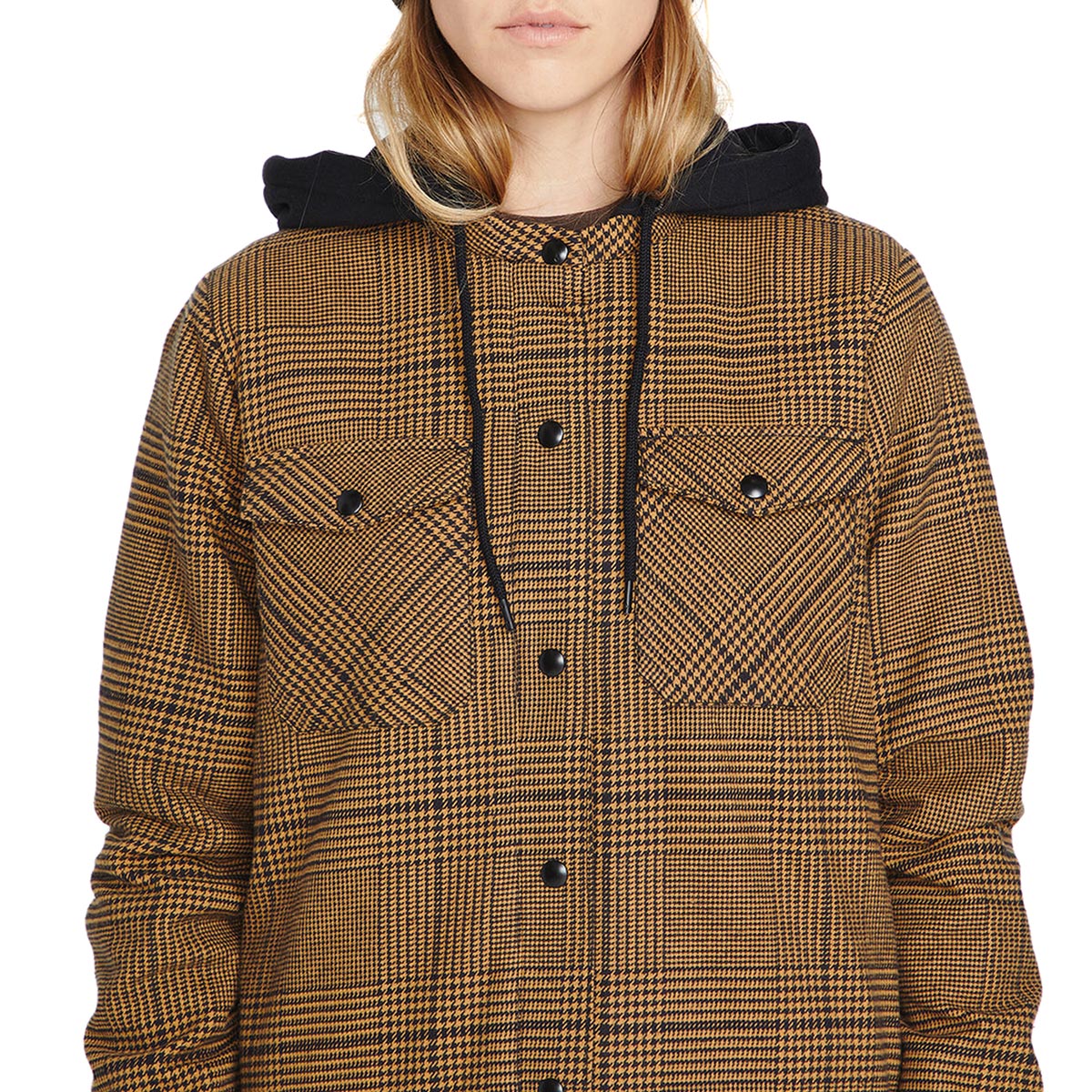 VOLCOM - HOODED FLANNEL JACKET