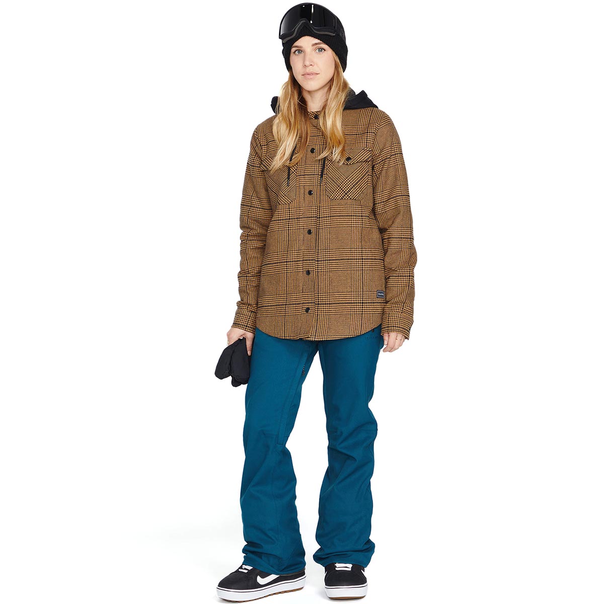 VOLCOM - HOODED FLANNEL JACKET