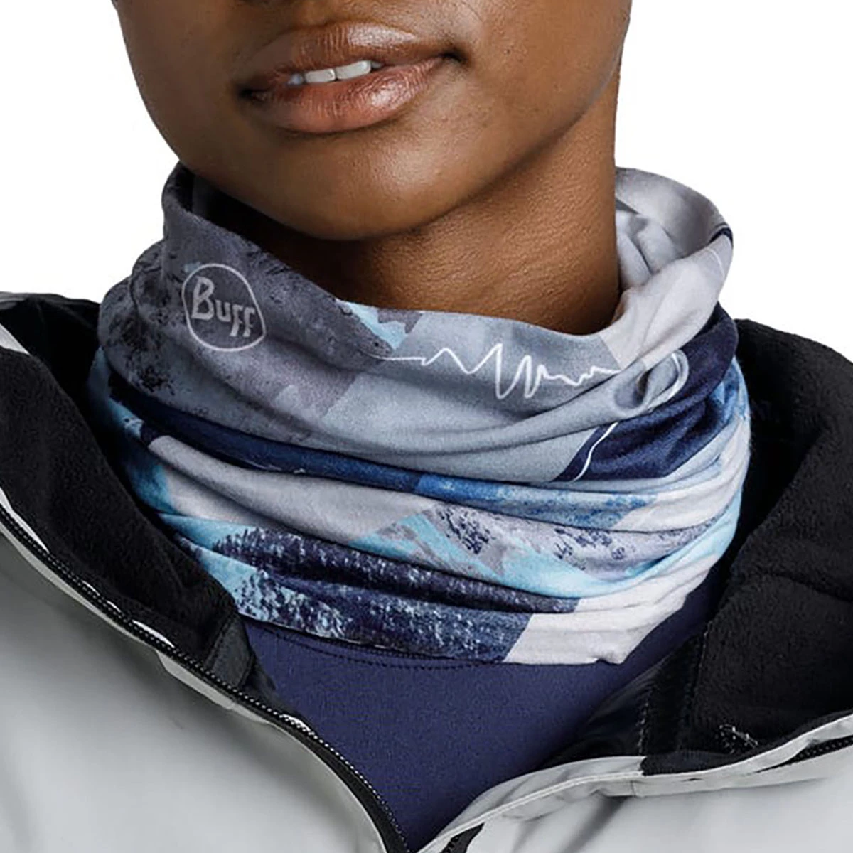 BUFF - THERMONET NECKWARMER SYNTH BLUE