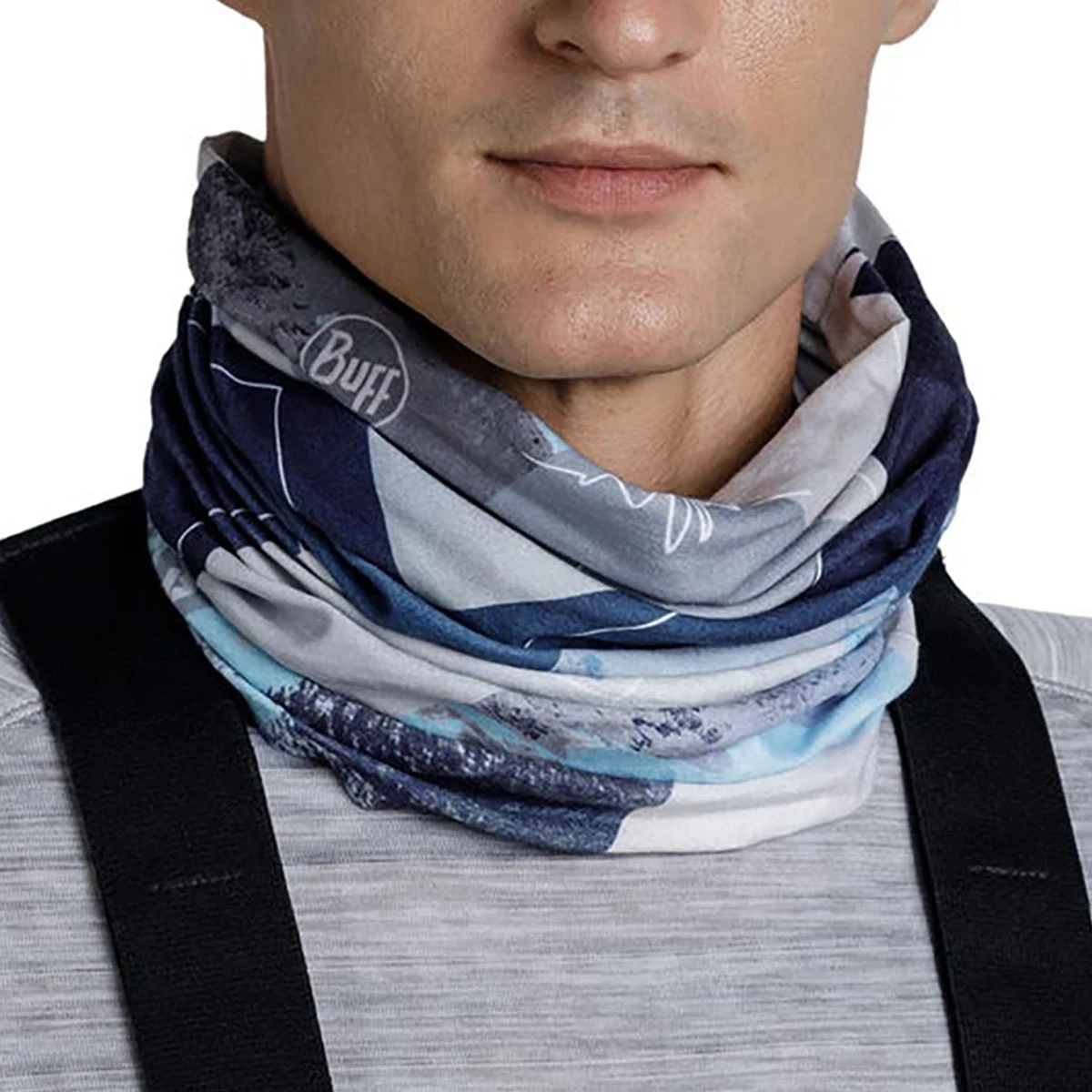 BUFF - THERMONET NECKWARMER SYNTH BLUE