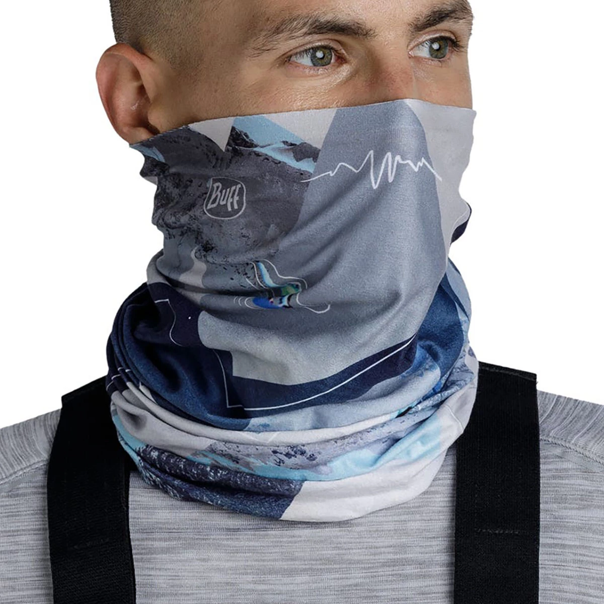 BUFF - THERMONET NECKWARMER SYNTH BLUE