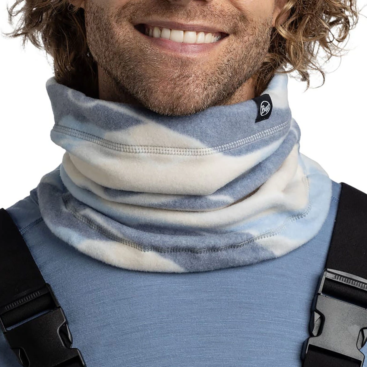 BUFF - POLAR PRINTS NECKWARMER AGUAR BLUE