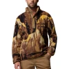 COLUMBIA - HELVETIA II PRINTED HALF SNAP FLEECE