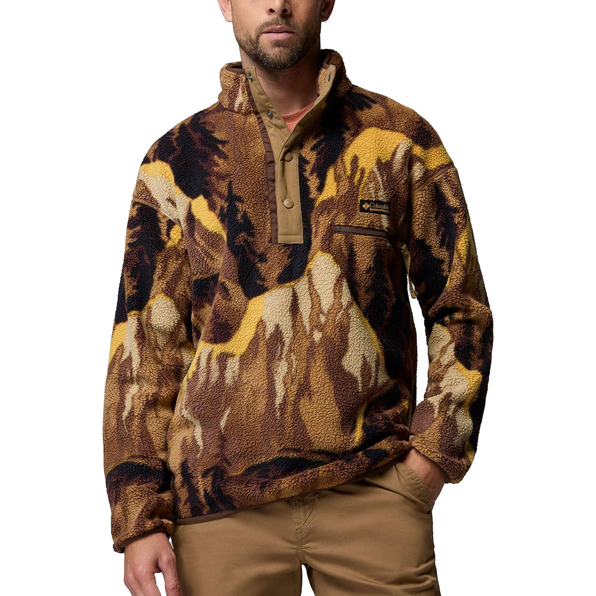 COLUMBIA - HELVETIA II PRINTED HALF SNAP FLEECE