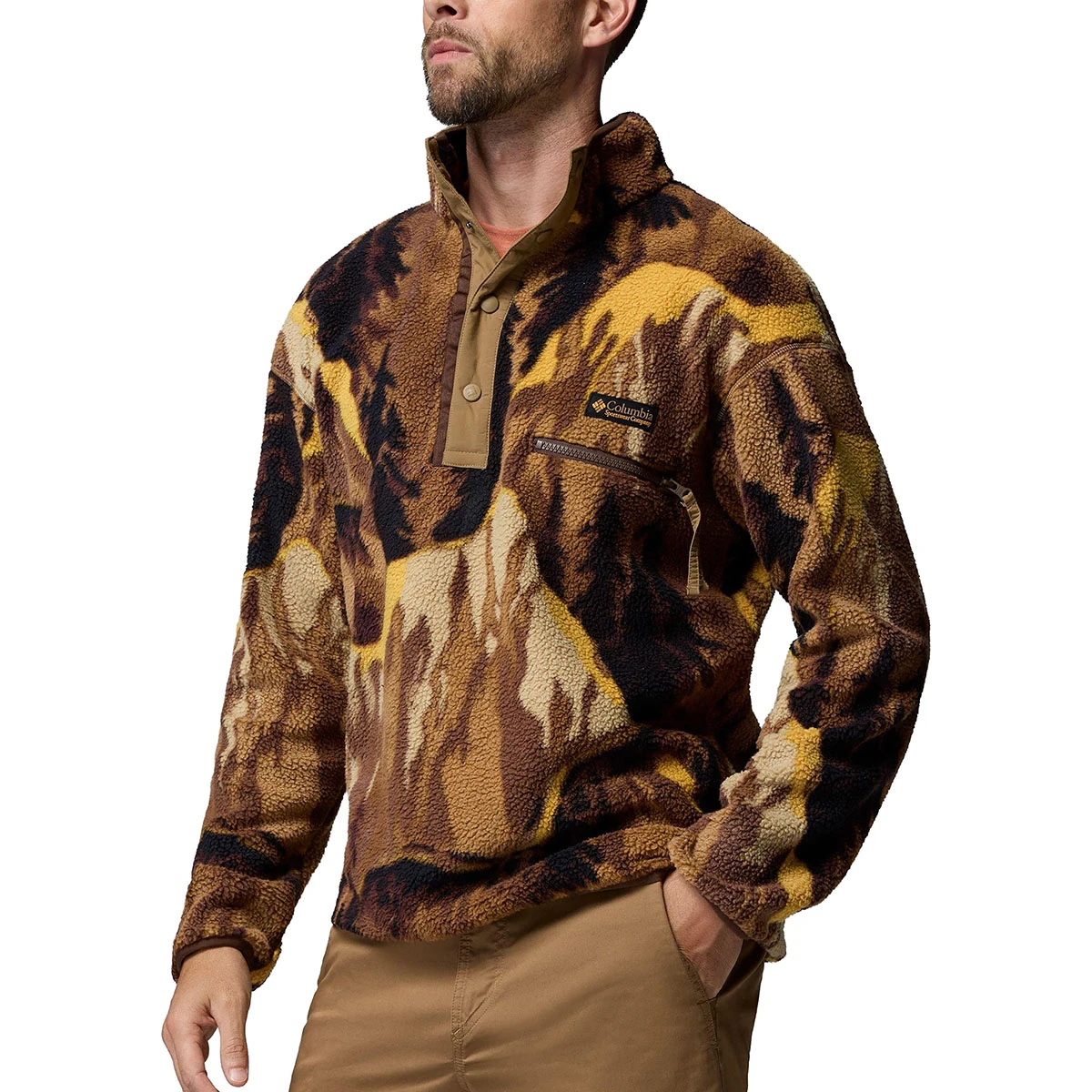 COLUMBIA - HELVETIA II PRINTED HALF SNAP FLEECE
