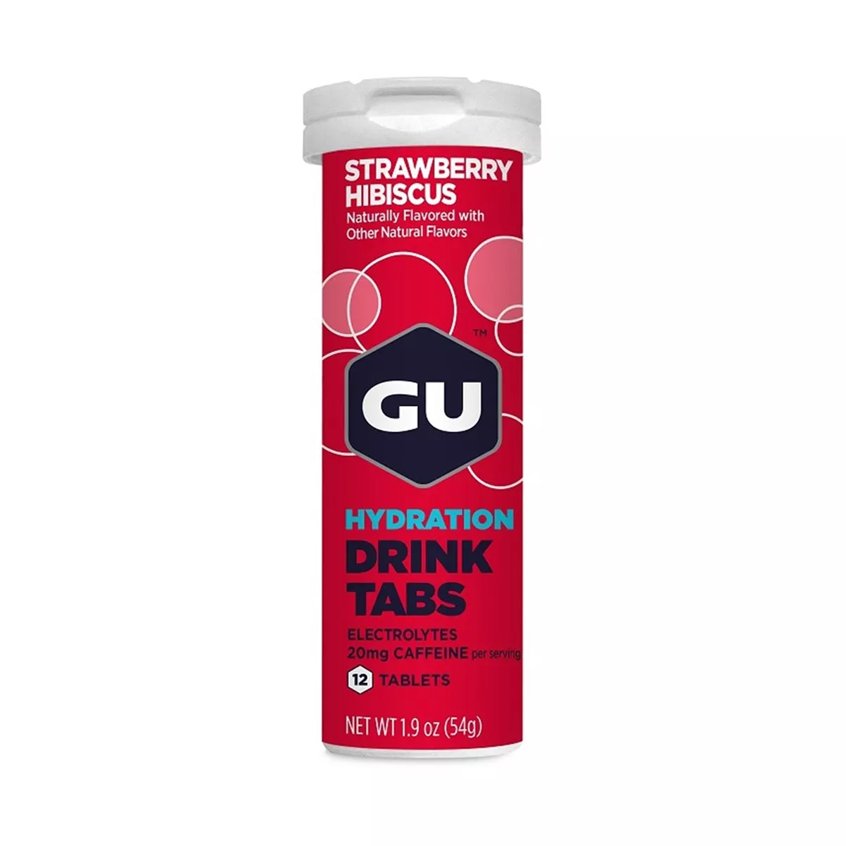 Gu Element Gu - HYDRATION DRINK TABS - STRAWBERRY HIBISCUS (20 MG CAFFEINE) (002-4916)