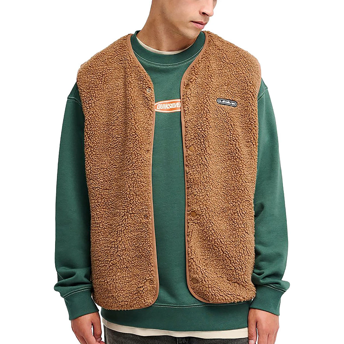 QUIKSILVER - URBAN STORM  SHERPA GILET