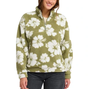 ROXY - JIVE TALKING BONDED HALF-ZIP POLAR FLEECE