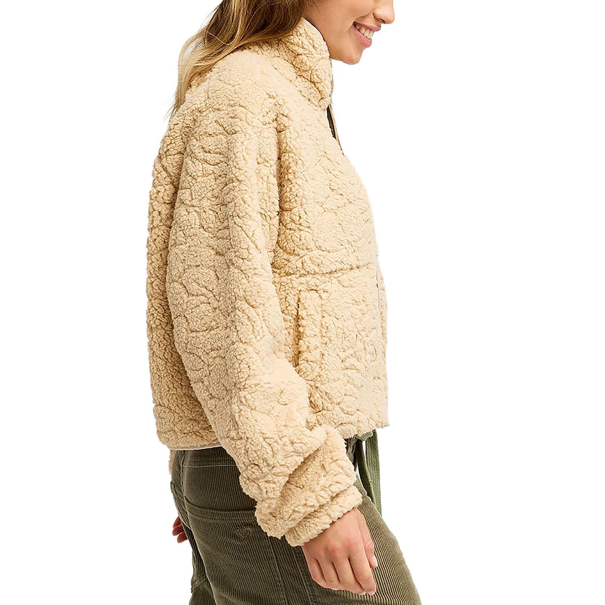 ROXY - BLURRY CLOUD FULL ZIP RELAXED FLEECE