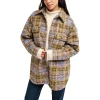ROXY - OVER AND ABOVE CHECK PALID POLAR FLEECE SHIRT