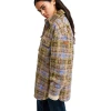 ROXY - OVER AND ABOVE CHECK PALID POLAR FLEECE SHIRT