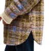 ROXY - OVER AND ABOVE CHECK PALID POLAR FLEECE SHIRT